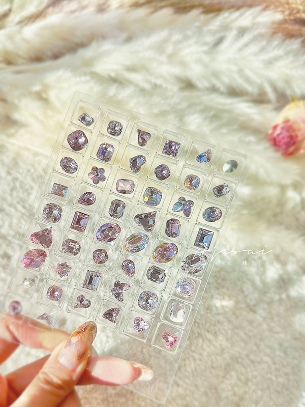 AJISAI 3D Crystal Point Back - Sakura 50 set