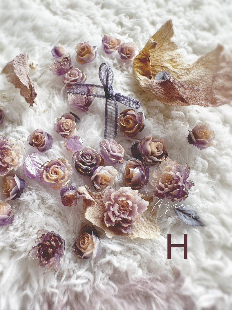 AJISAI Nail Art Accessories - Rose Garden Collection