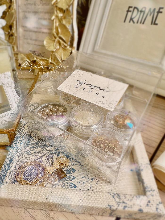 AJISAI 10pc Nail Art Box - Happy Holidays!