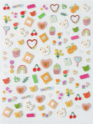 AJISAI 3D Nail Sticker - Happy Bear