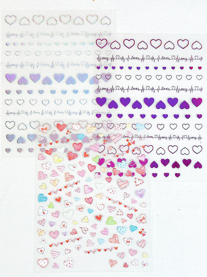 AJISAI Nail Sticker - Heart 2024 Collection