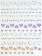 AJISAI Nail Sticker - Heart 2024 Collection