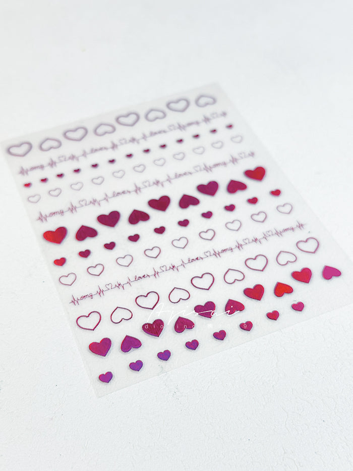 AJISAI Nail Sticker - Heart 2024 Collection