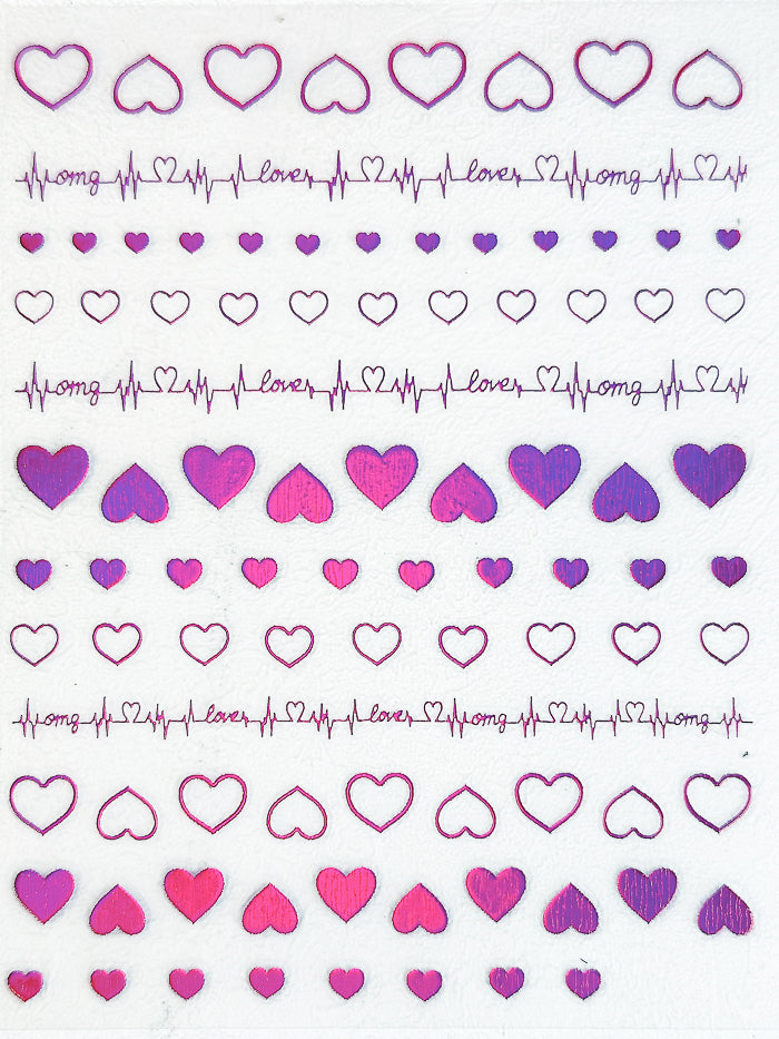 AJISAI Nail Sticker - Heart 2024 Collection