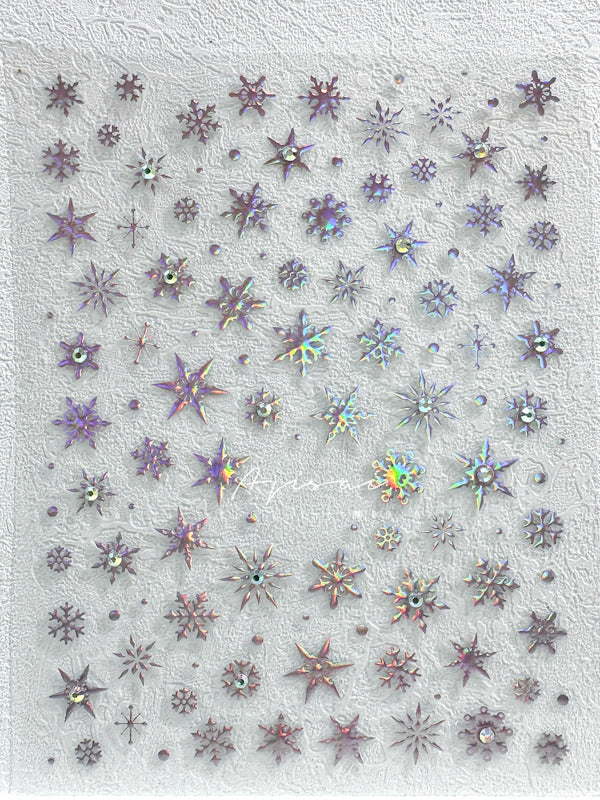 AJISAI Nail Sticker - Crystal Snow