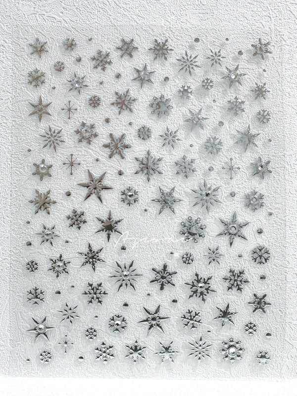 AJISAI Nail Sticker - Crystal Snow