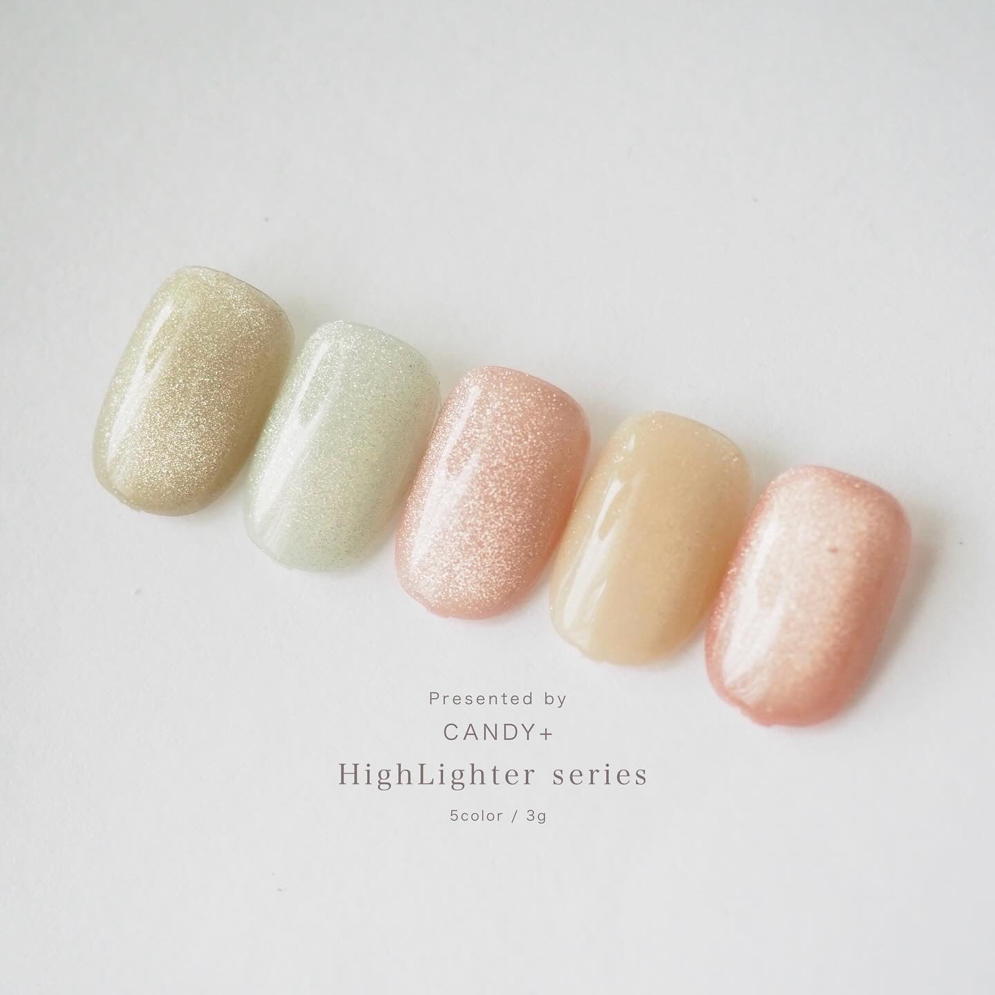 CANDY+ New Highlight Series - 5 Colour Gel