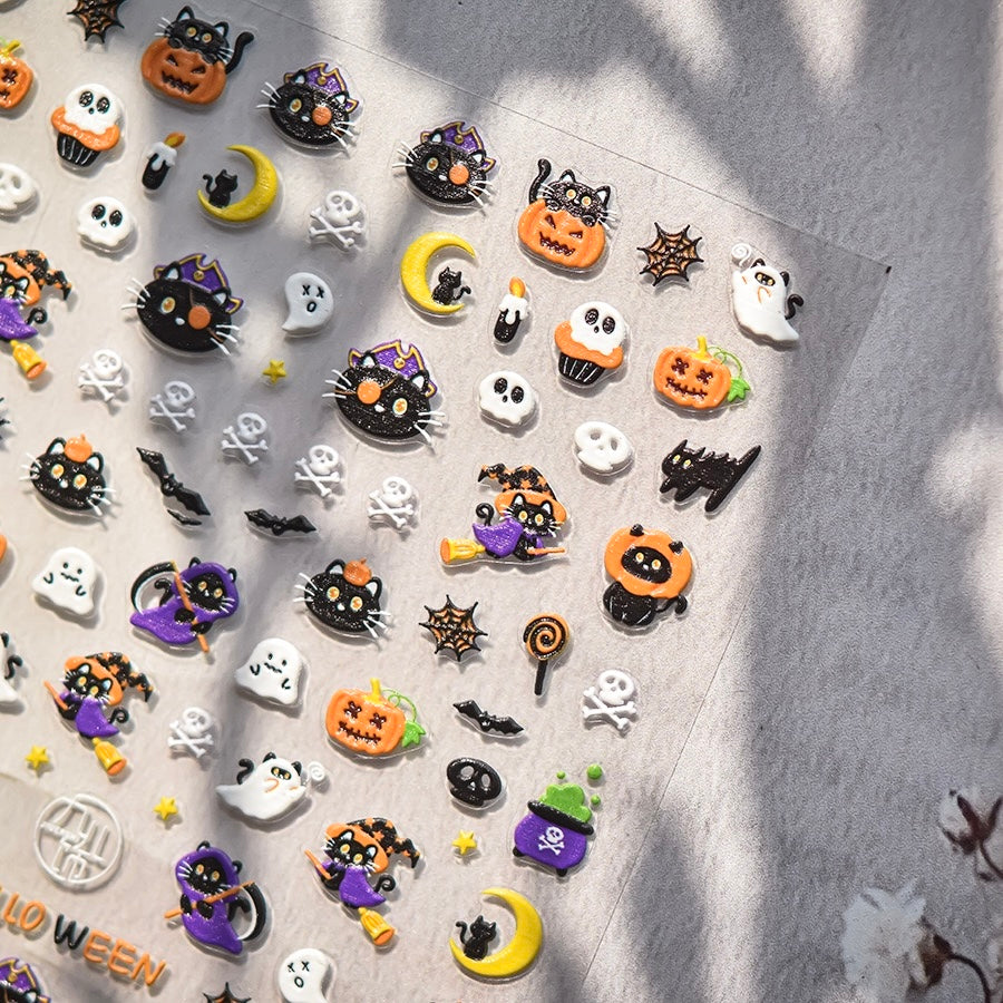 AJISAI 3D Nail Sticker - Halloween Party