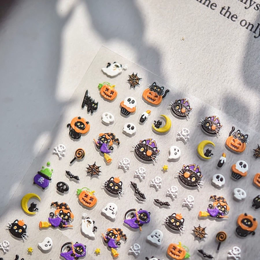 AJISAI 3D Nail Sticker - Halloween Party