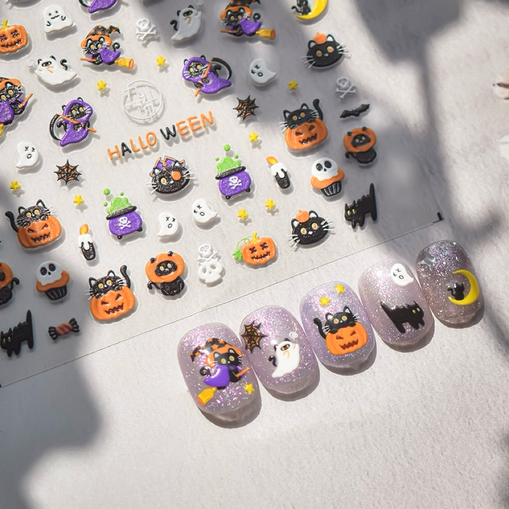 AJISAI 3D Nail Sticker - Halloween Party