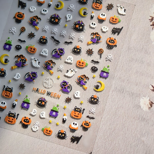 AJISAI 3D Nail Sticker - Halloween Party