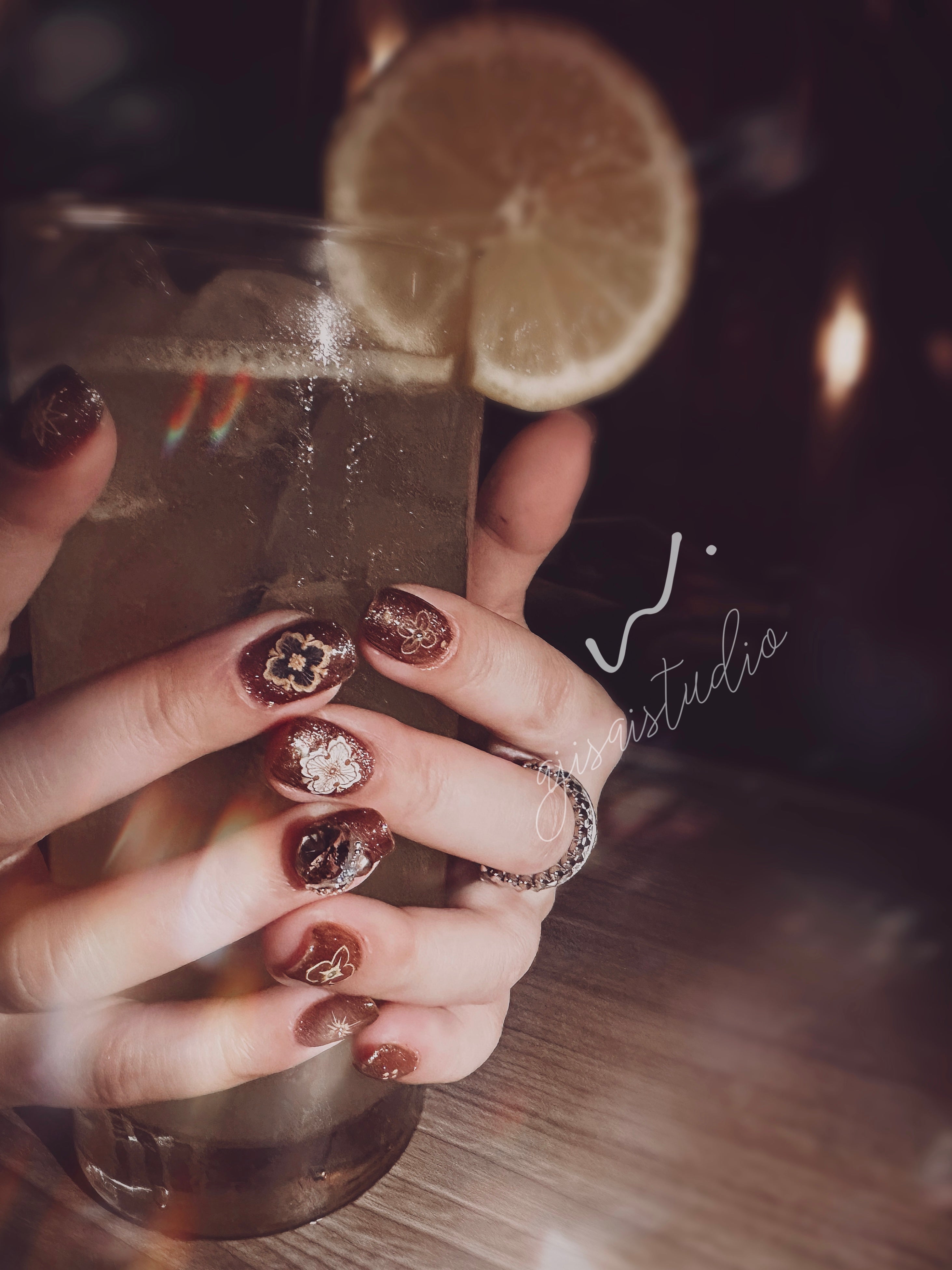 AJISAI 3D Nail Sticker - Buccellati Style
