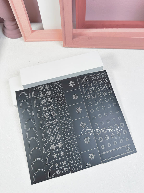 AJISAI Nail Sticker - PAT PAT Airbrush Hollow Sticker