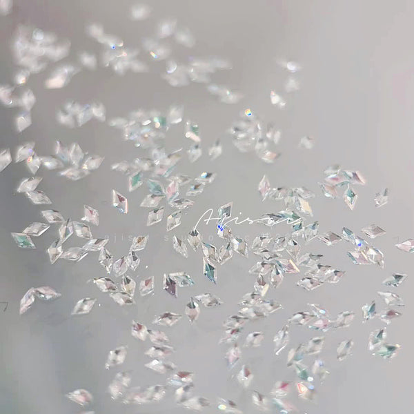 AJISAI Luxury Zircon Collection Flat Back Mini Snowflake Rhomboid