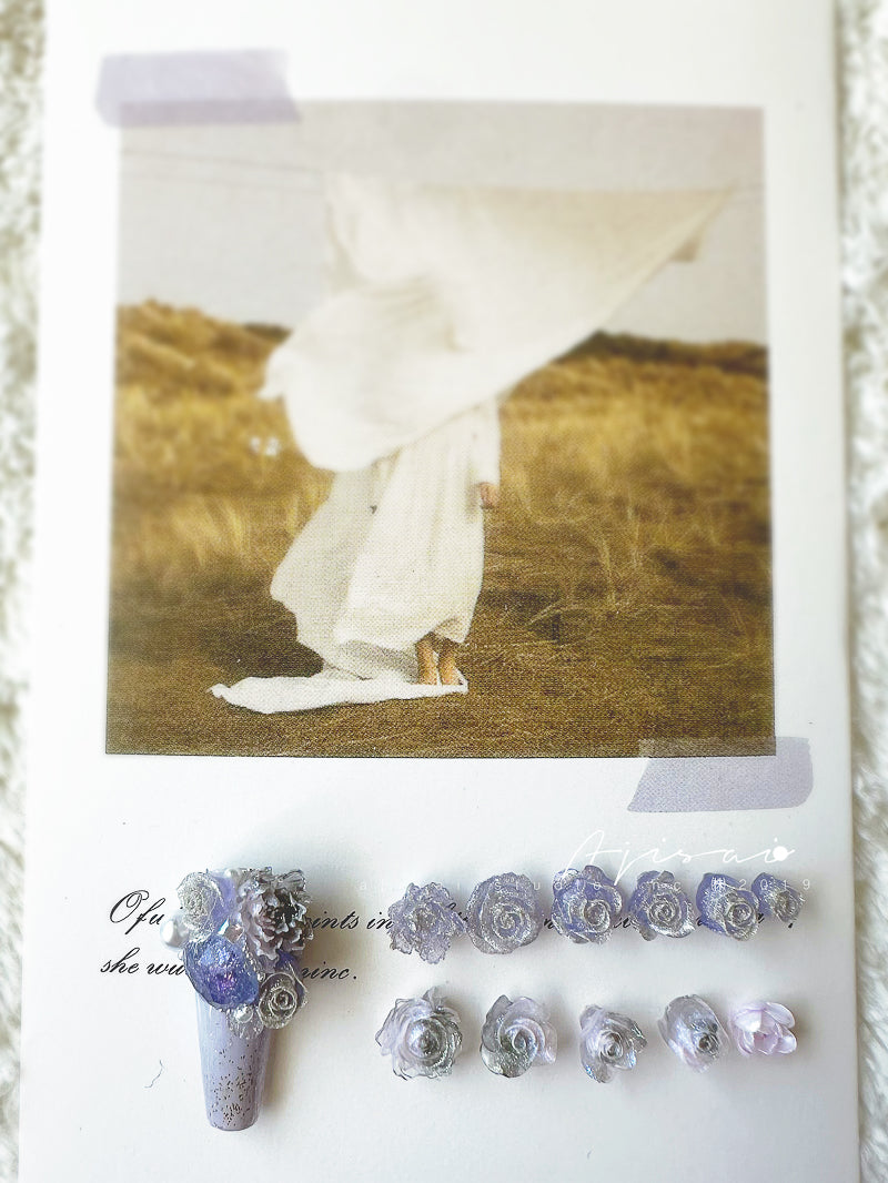 AJISAI Nail Art Accessories - Botanical Garden Winter Collection