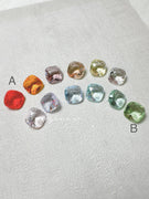AJISAI Premium Crystal Pointed-back Cushion Cut Clear Stone - 10mm