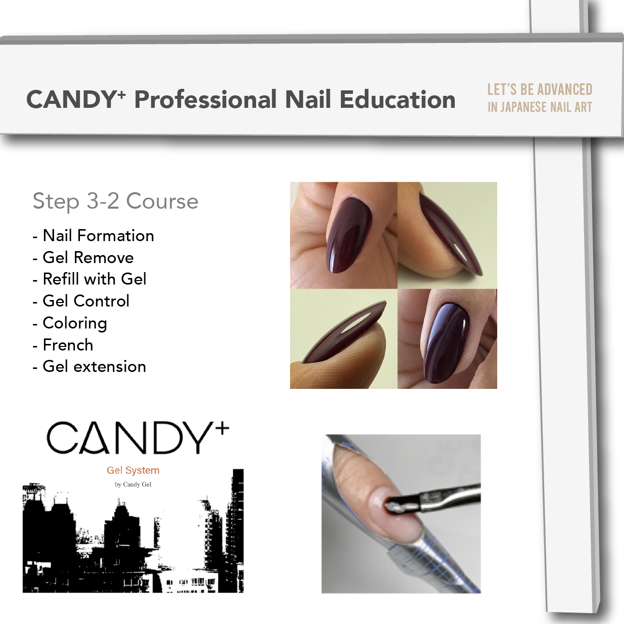 CANDY+ Nail Education Step3-2 Gel System Class