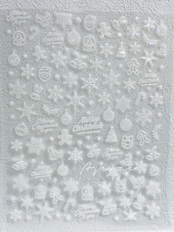 3D Nail Sticker - Christmas Party