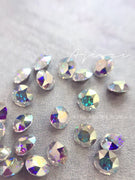 AJISAI Luxury 6D Crystal Point Back Round - Aurora Borealis