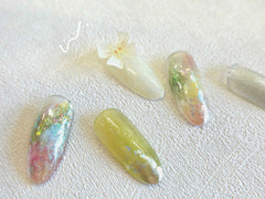 AJISAI Nail Art - Transfer Decal Aurora Mermaid Pearl