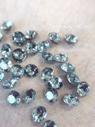 AJISAI Luxury 6D Crystal Point Back Round - Aquamarine