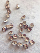 AJISAI Luxury 6D Crystal Point Back Round - Light Silk