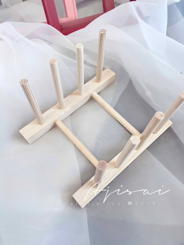 AJISAI Nail Tools Display Wooden Stand