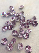 AJISAI Luxury 6D Crystal Point Back Round - Violet