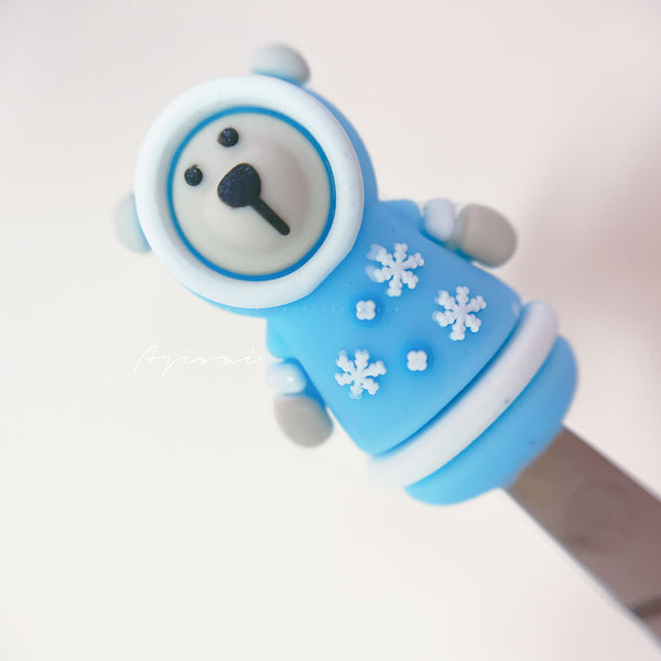 AJISAI Cuticle Nipper Protective Cover - Winter  Bear