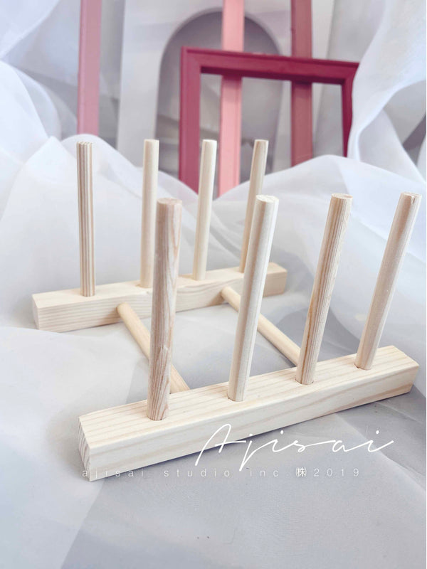 AJISAI Nail Tools Display Wooden Stand