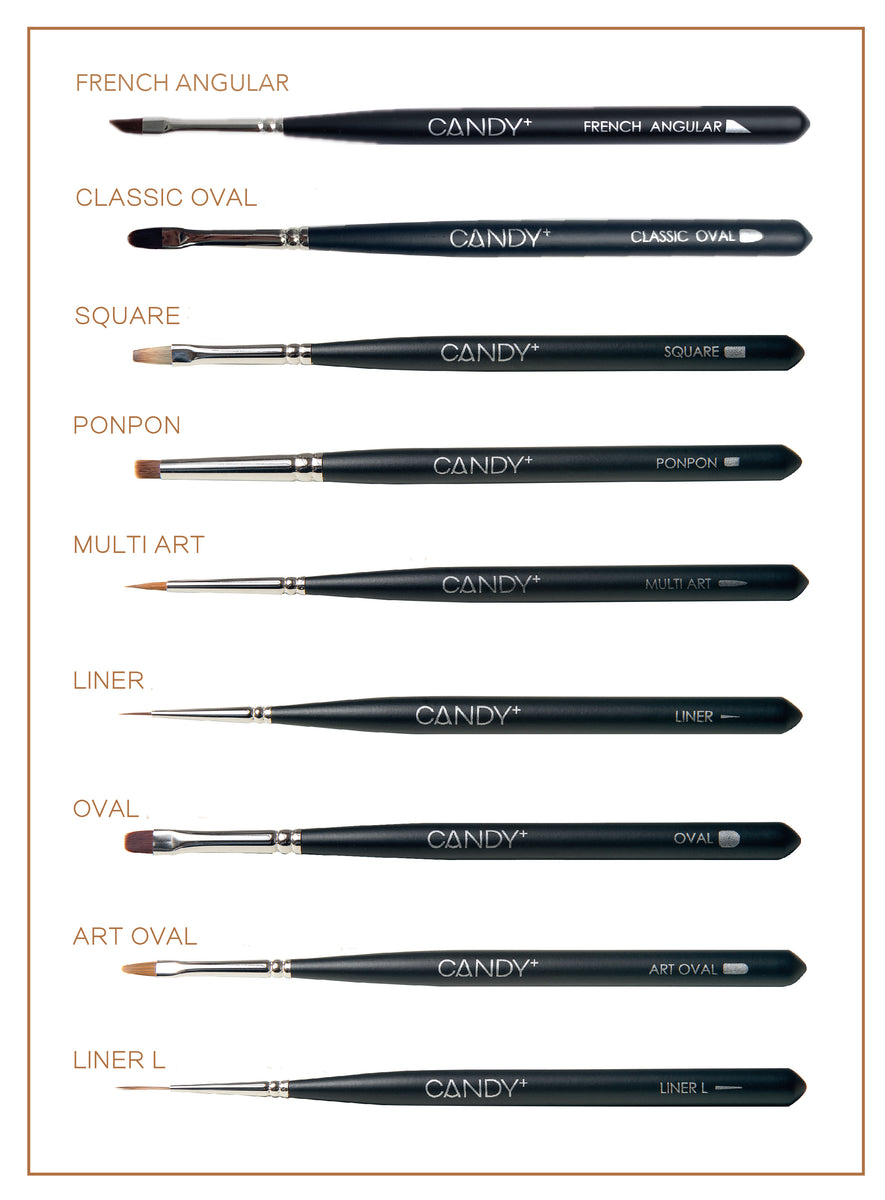 CANDY+ Full Set 10 Brushes [NO extra discount] – AJISAI Nail