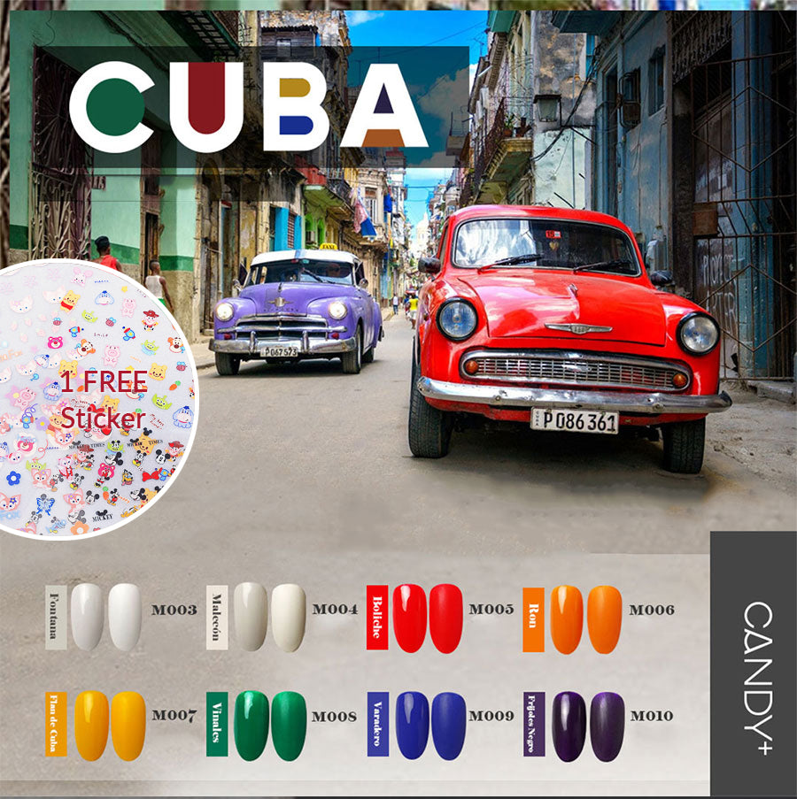 CANDY+ Cuba Series - 8 Colour Gel