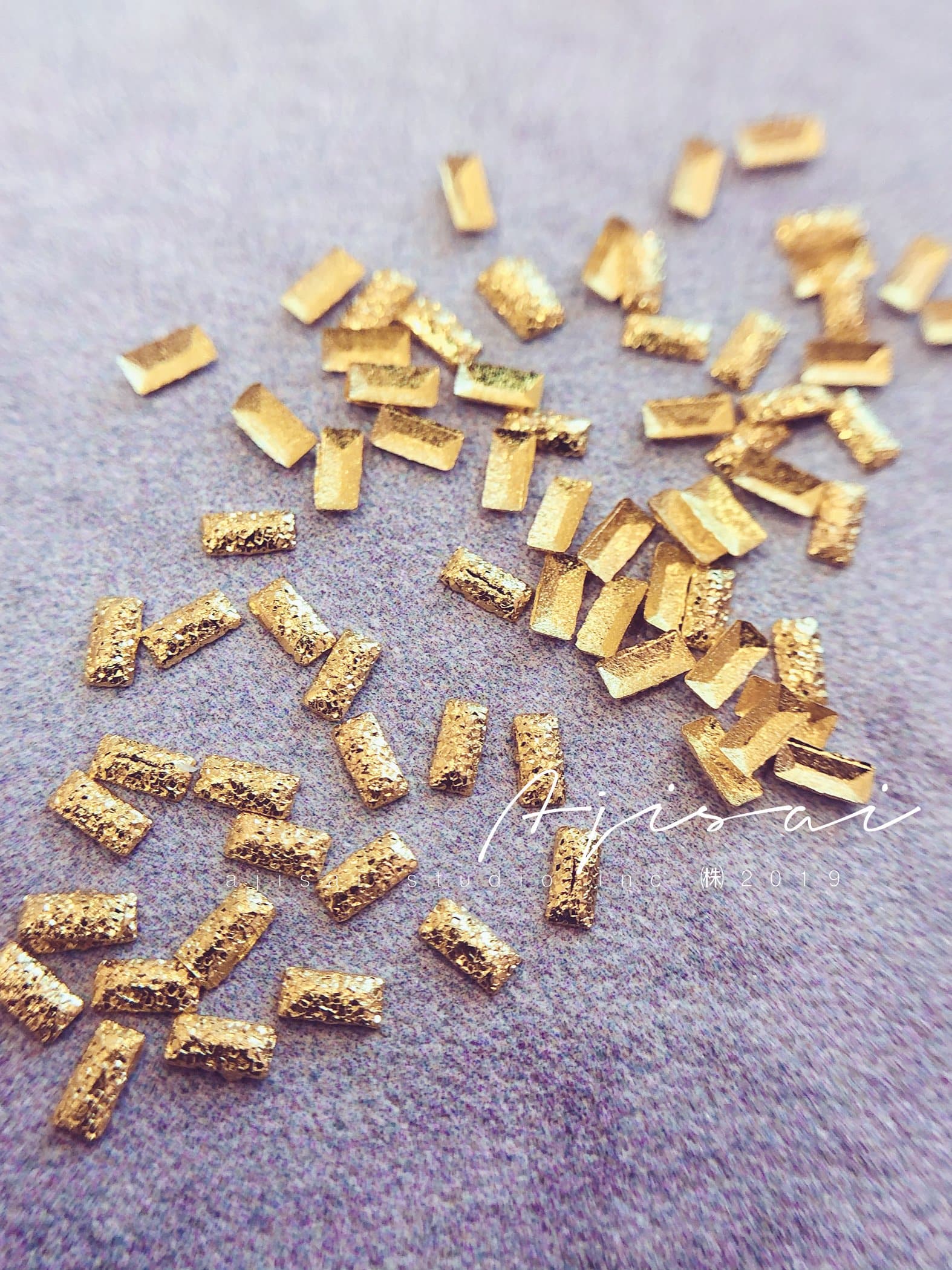 AJISAI Matte Rectangle Metal Rivet