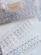 AJISAI Clear Colour Swatch Nail Tip