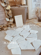 AJISAI Nail Rock Decor Background - Marble