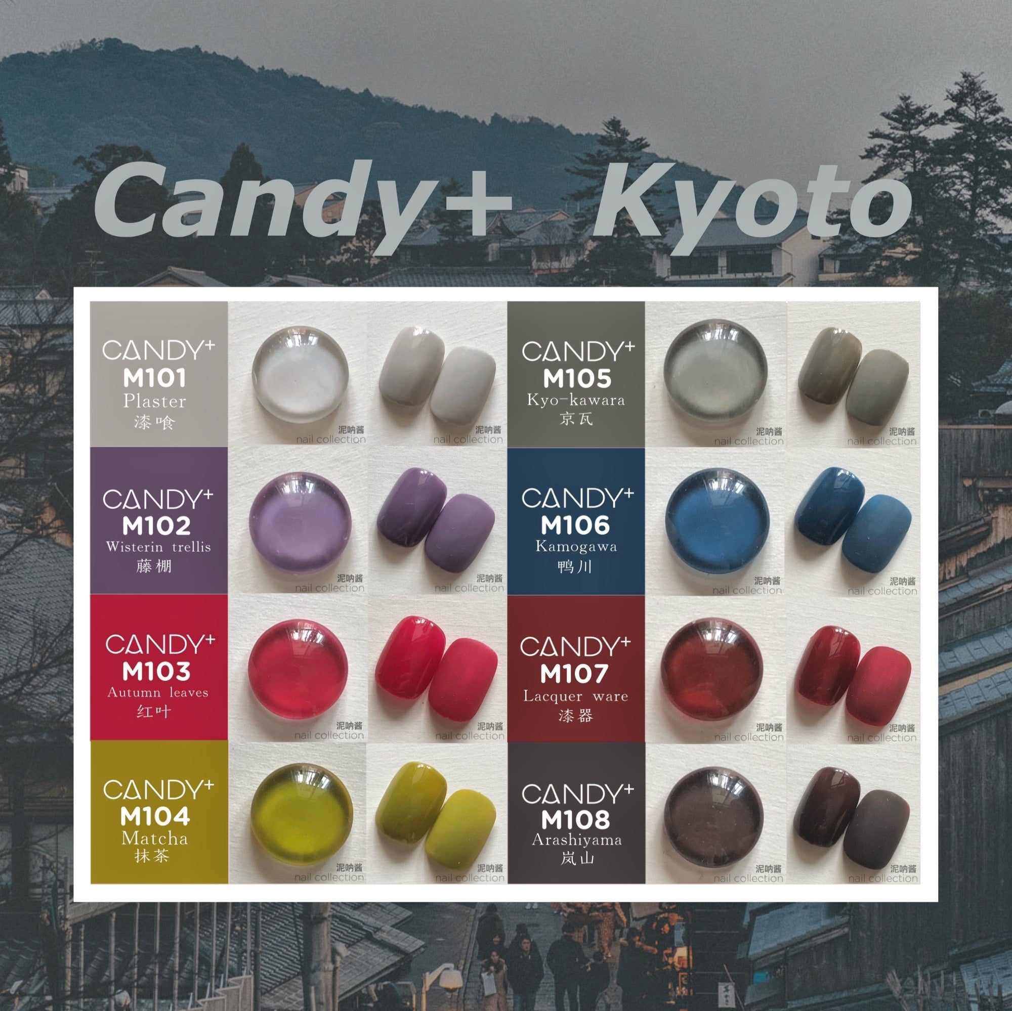 CANDY+ Kyoto Series - 8 Colour Gel