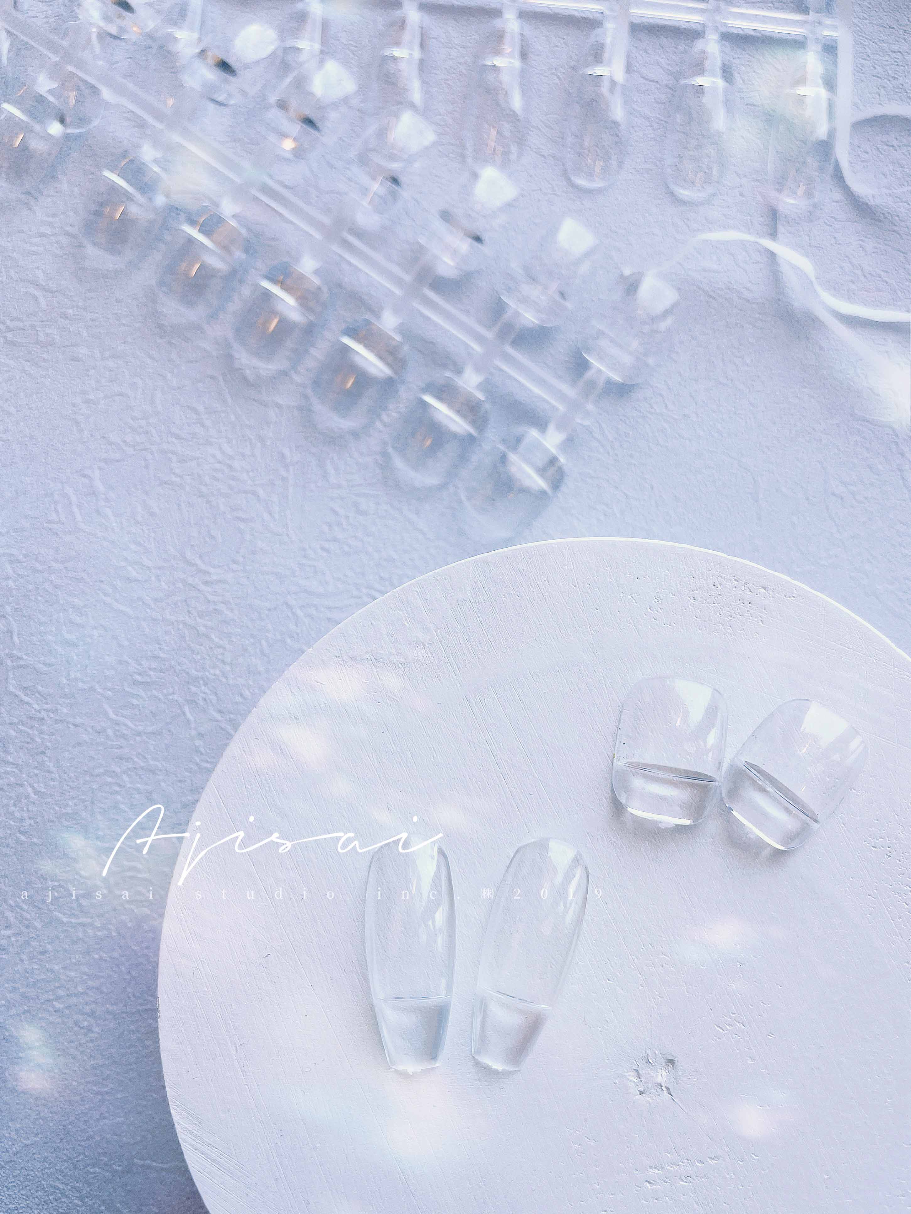 AJISAI Nail Tools Clear Nail Tip - 120pc