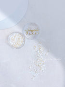 AJISAI Nail Art - Mini White Shell Chips