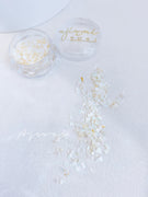 AJISAI Nail Art - Mini White Shell Chips